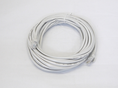 25 FT 7.6M ETA/TIA CAT5e CAT5 RJ45 Ethernet LAN Network Patch Cable Grey Snagless Male