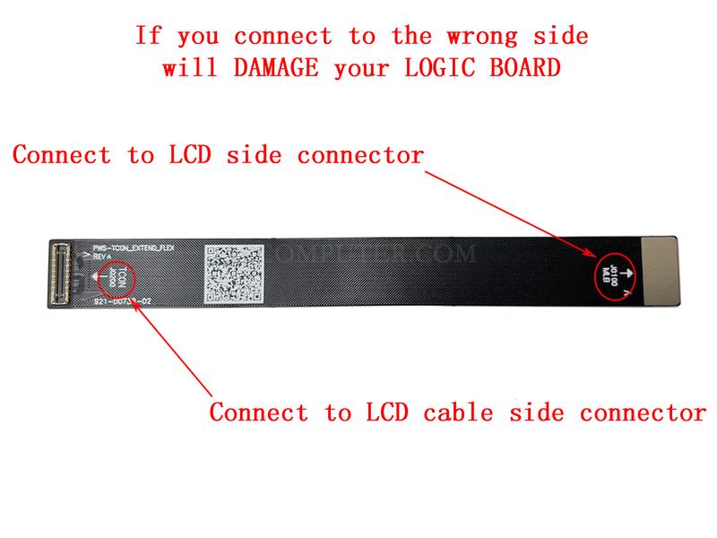 NEW LCD LED LVDS Cable Extension Test Cable for MacBook Air 13" A1932 2018 2019 A2179 2020, Macbook Pro 13“ A1708 1706 2016 2017 A1989 2018 2019 A2159 2019 A2289 A2251 2020 