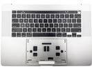 KB Topcase - Grade B Silver US Keyboard Top Case Palm Rest with Battery A2113 Touch Bar for Apple Macbook Pro 16" A2141 2019 Retina 