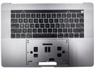 KB Topcase - Grade A Space Gray US Keyboard Top Case Palm Rest with Battery A1953 Touch Bar for Apple Macbook Pro 15" A1990 2018 2019 Retina 