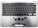 KB Topcase - Grade A Space Gray US Keyboard Top Case Palm Rest with Battery A1964 Touch Bar for Apple Macbook Pro 13" A2251 2020