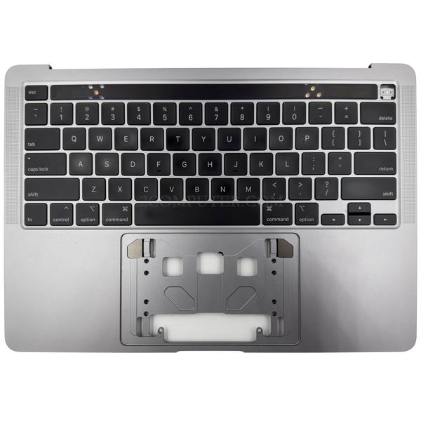 Grade A Space Gray US Keyboard Top Case Palm Rest with Touch Bar for Apple Macbook Pro 13" A2251 2020