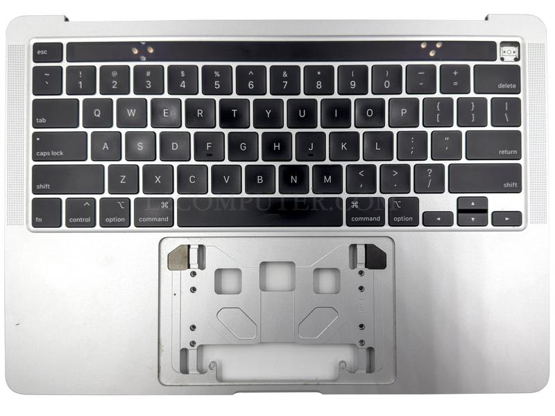 Grade B Silver US Keyboard Top Case Palm Rest with Touch Bar for Apple Macbook Pro 13" A2251 2020