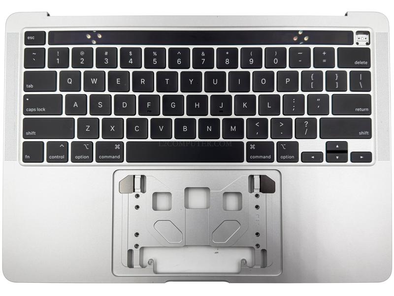 Grade A Silver US Keyboard Top Case Palm Rest with Touch Bar for Apple Macbook Pro 13" A2251 2020