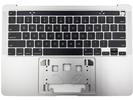 KB Topcase - Grade A Silver US Keyboard Top Case Palm Rest with Touch Bar for Apple Macbook Pro 13" A2251 2020