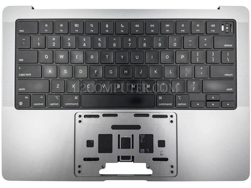 Grade A Space Gray US Keyboard Top Case Palm Rest with Battery A2519 for Apple Macbook Pro 14" A2442 2021 