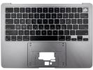 KB Topcase - Grade A Space Gray US Keyboard Top Case Palm Rest with Battery A2669 for Apple Macbook Air 13" A2681 2022