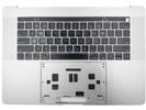 KB Topcase - Grade B Silver US Keyboard Top Case Palm Rest with Battery A1953 Touch Bar for Apple Macbook Pro 15" A1990 2018 2019 Retina 