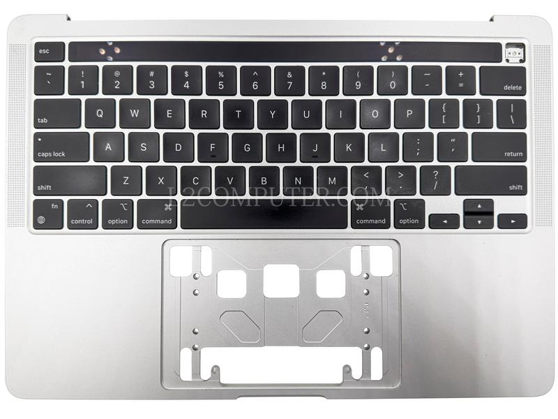 Grade A Silver US Keyboard Top Case Palm Rest with Touch Bar for Apple Macbook Pro 13" A2338 M1 2020